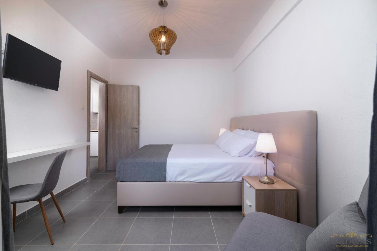 Griavas At Campsite Apartman Szikiá Kültér fotó